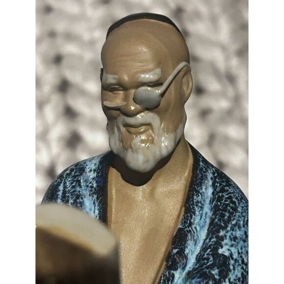 Vintage Chinese Shiwan Mudman Figurines Reading a Book 1900's Décor - Picture 2 of 7